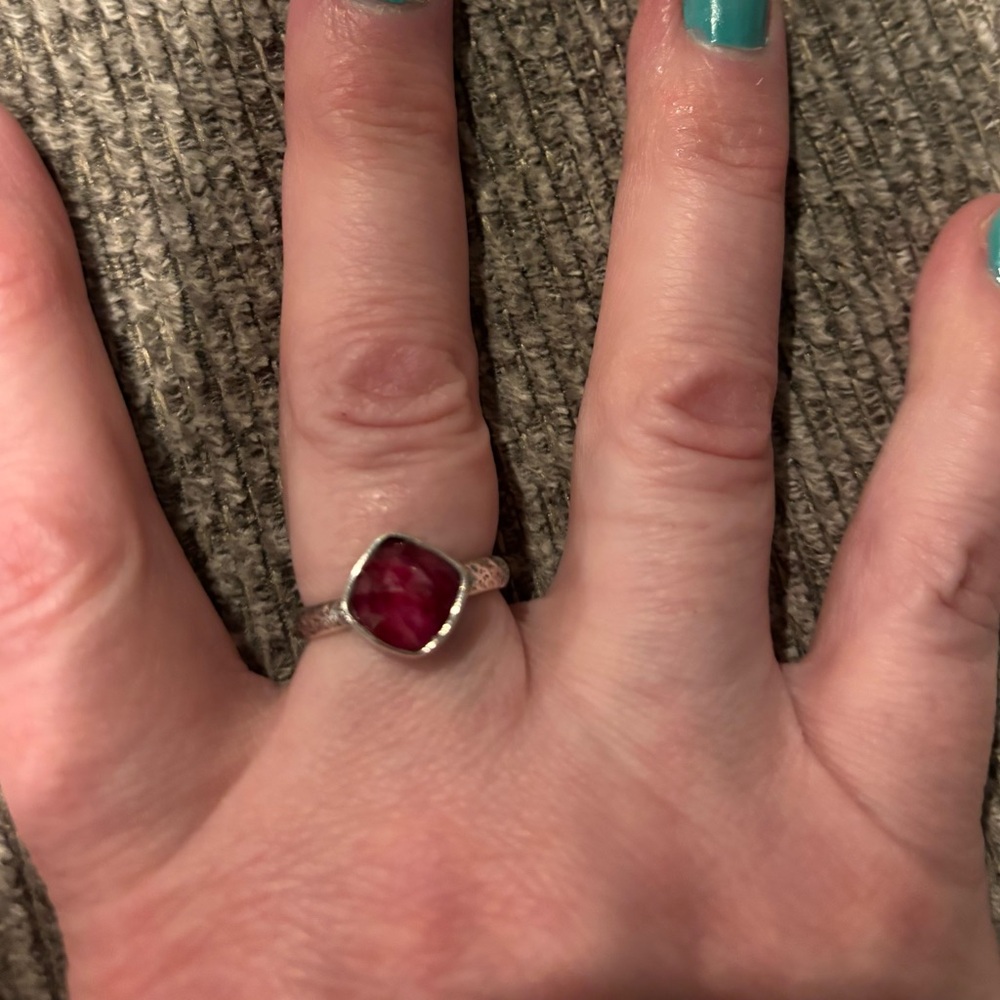Silpada ruby ring size 7
